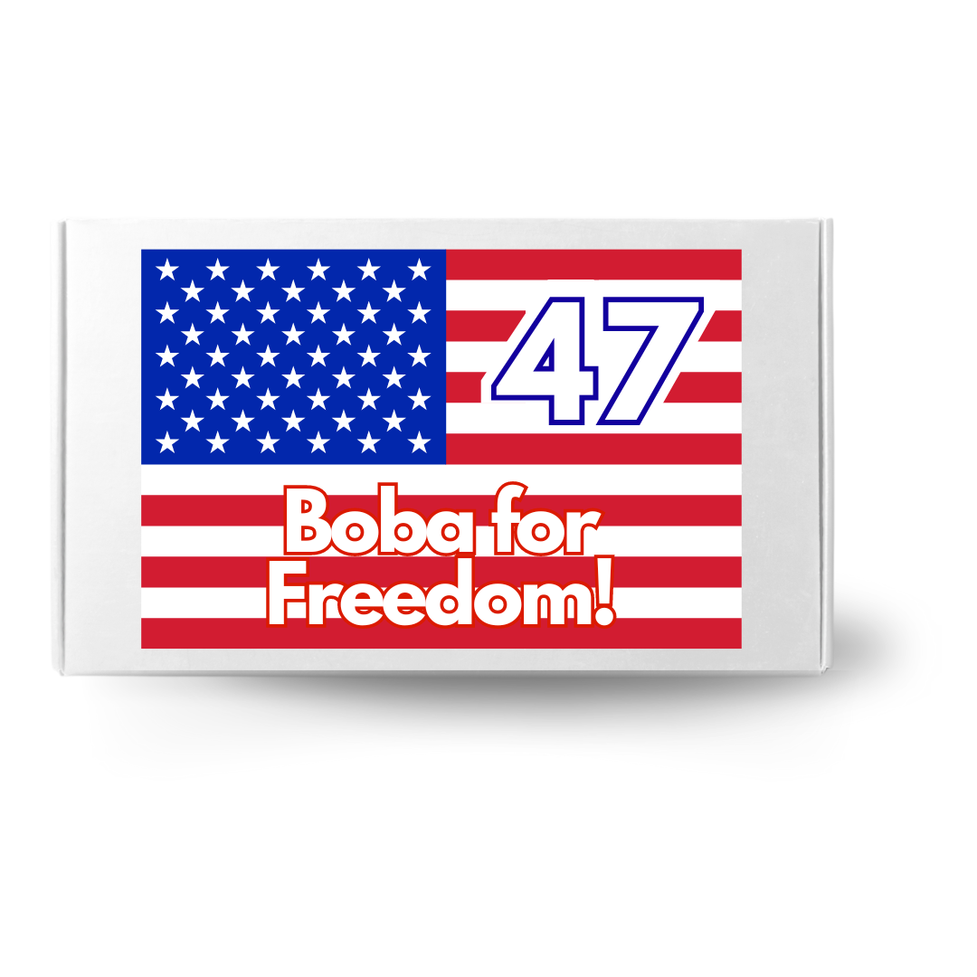 Boba for Freedom! Special Edition | Party Add On Best for Celebration Party: Flavor Burst with Popping Boba To-Go Individual Pouches | Vegan Fruity Adventure Pack