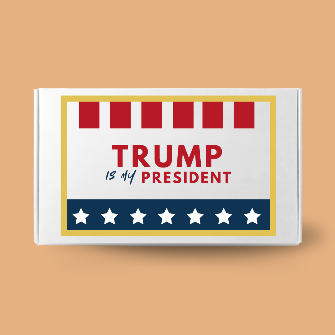 Trump is my President! Party Kit for a LIMITED TIME ONLY! Popping Boba Bursting Pearls To-Go 16 Packets with Fat Straws OR 8 packs and Syrup made with Real Juice, Loose Leaf Tea