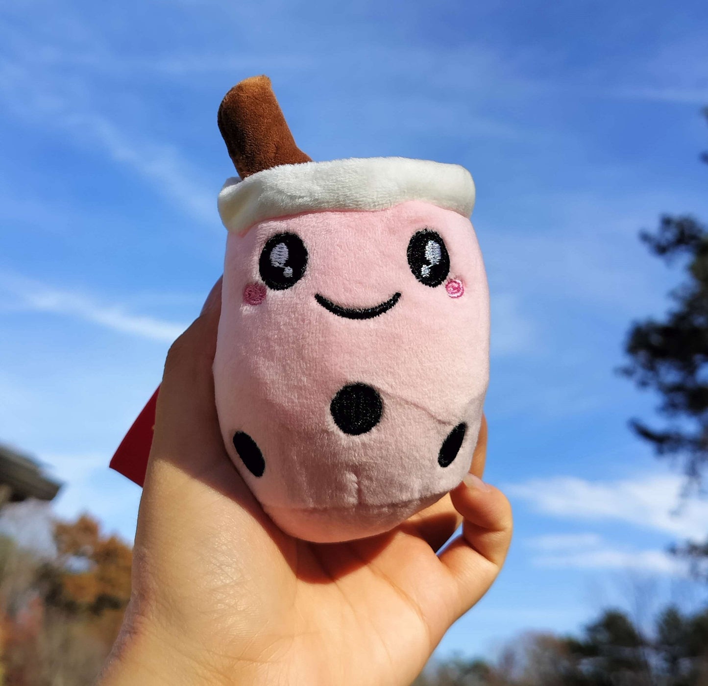 Boba & Bubble Tea Keychains Vibrant Milk Tea Designs 5 Colors Pearl Tea Gift Stylish Keyring
